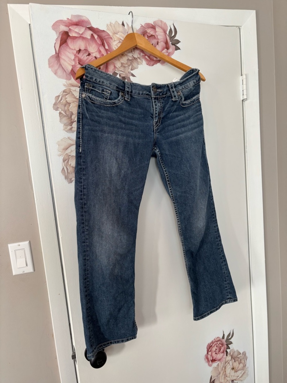 Silver Jeans Women's Dark Blue Boot Cut Jeans